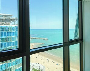 Vista a la playa o el mar