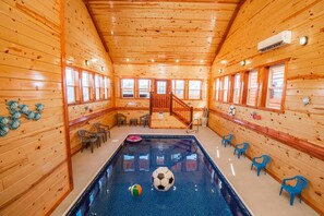 Private indoor heated pool