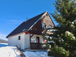 Sky, Building, Window, Plant, Snow, House, Tree, Slope, Cottage, Rural Area