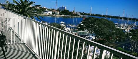 A stunning intercoastal waterview from the top floor, your 4th floor balcony.  