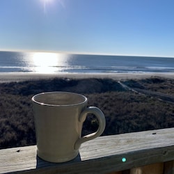 Enjoy your morning coffee, Ocean front!