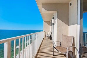 Soak up the sun on the balcony