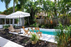 Tropical heated pool. 