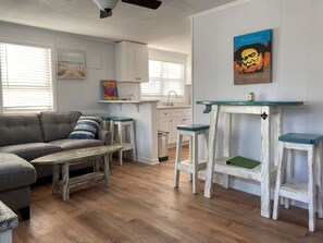 Well Appointed Living Area Accented by local artists and craftsmen.
