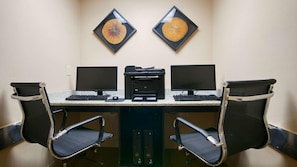 There's a work space if you need to catch up with your job or to simply have some fun surfing the web! All units also have WiFI connection