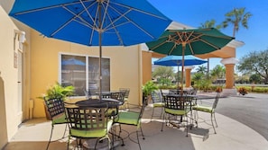 Outdoor patio area