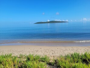 Beach which villa overlooks