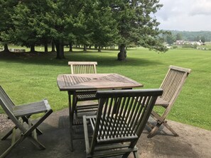 outdoor dining with a view
