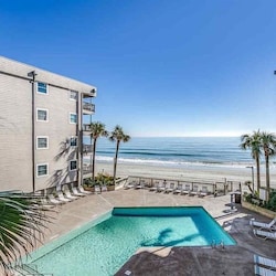 Daytime view from large private balcony