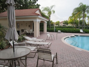 Pool furniture provided as well as bathrooms at each pool. 