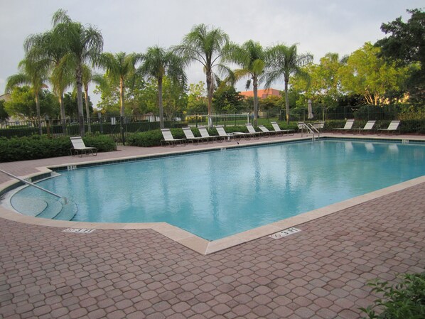 One of 3 heated pools. This one is within steps of the front door!
