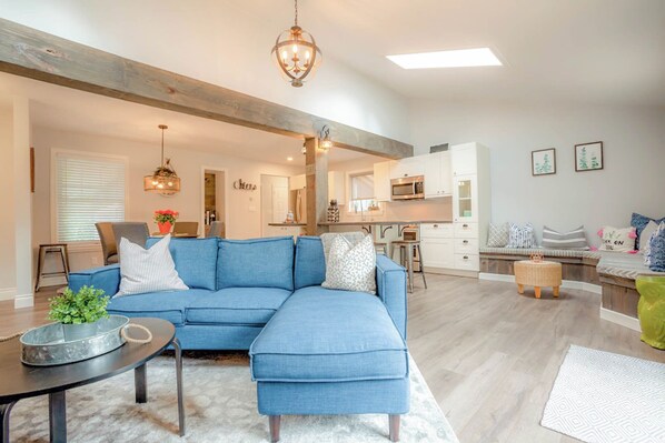 A stunning great room big enough for the family!