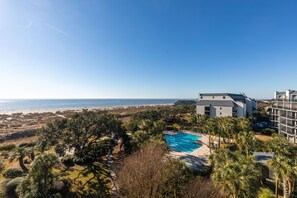 Spectacular ocean and pool views off living room