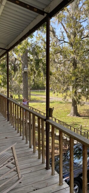 Rock away on the front porch. 