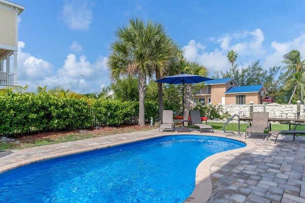 Your private salt water pool at 152 sqft.