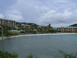 View of the Ritz Carlton Club and beach