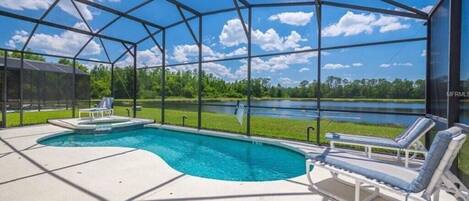 Pool and Spa with a View