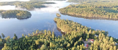 Aerial view of the neigborhood of Stuga Dagmar 