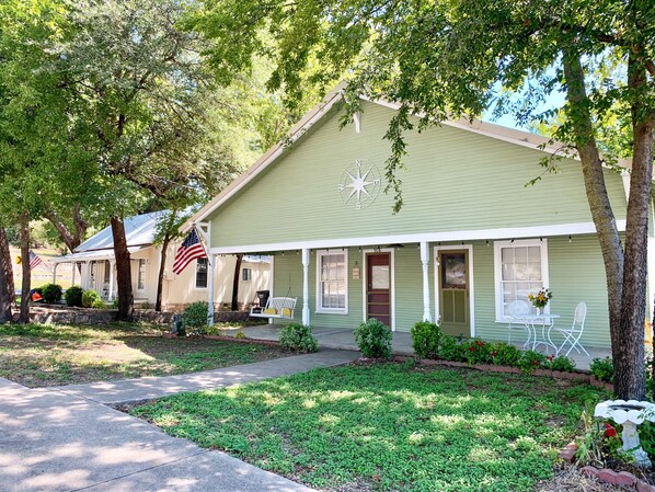 Welcome to Compass Cottage, nestled between pecan trees