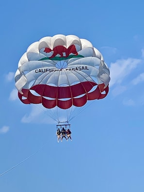 Parasailing gives you whole new perspective!  Balboa Parasail :)