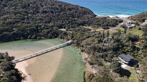 Aerial view of Hat Head Creek.