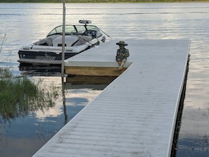 Your own private dock to park your boat or rent one locally.