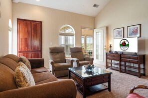 Living Area with Sunroom Access and Cable TV