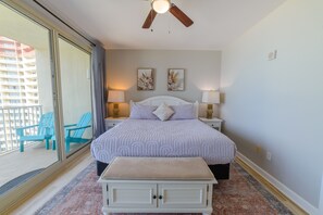 Beachfront master bedroom with King bed