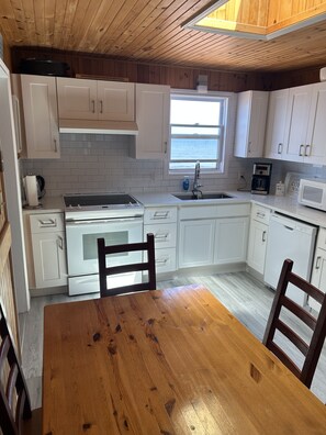 Kitchen with skylight