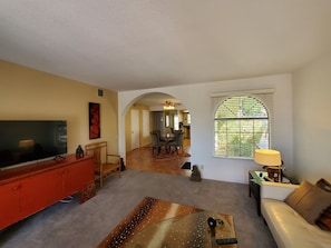 Living room towards the dining room