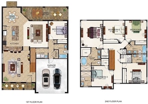 Floor plan. Only for space, disregard furnishing arrangements as it is only illustrative.
