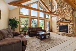 Living Room with Fireplace