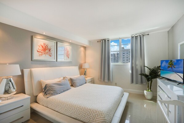 Bedroom with a TV
