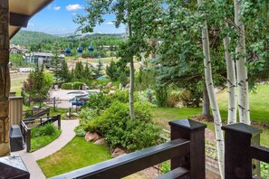 Blick vom Balkon