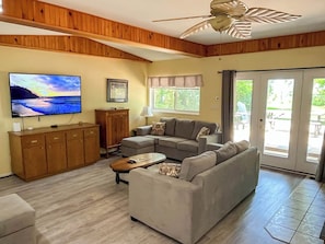 Cozy living room for movie night