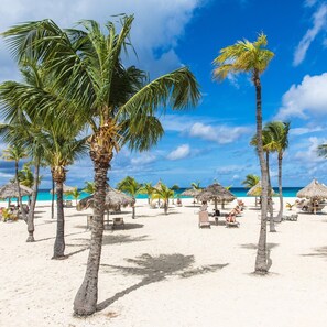 Private Beach in front of the Ocean Suites