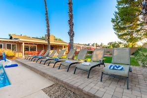 Rare 8 pool loungers.