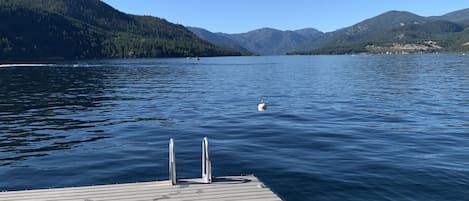 View of beautiful Christina Lake from our dock.