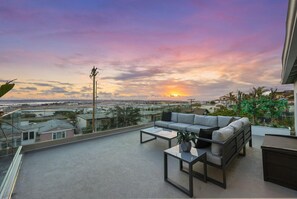 Enjoy amazing views any time of day from the front balcony.