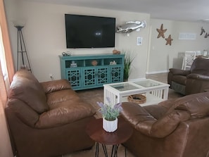 Family Room With 65" Smart Tv
