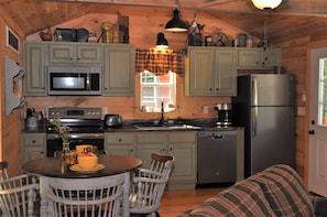 Stove, oven, microwave, coffee maker, toaster