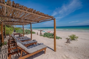 Beach side pergola