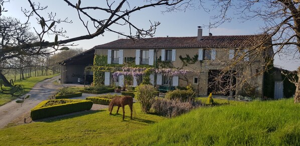 vue principale de la maison (façade sud)