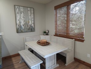 Breakfast Nook with New Flooring