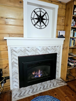 Crisp autumn nights or cold winter days are best enjoyed by the fireplace