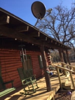 Lakeside covered porch 