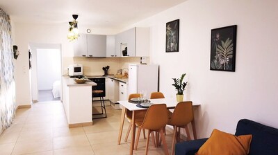 Cozy appartement avec terrasse et jardin dans un quartier pavillonnaire