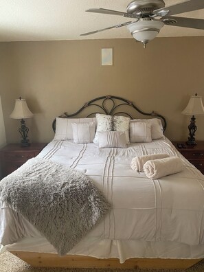 King bed in Master Bedroom