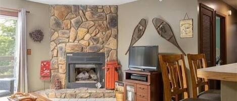 Living Room with Gas Fireplace