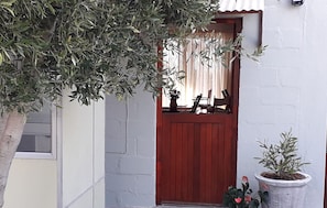 Private entrance.